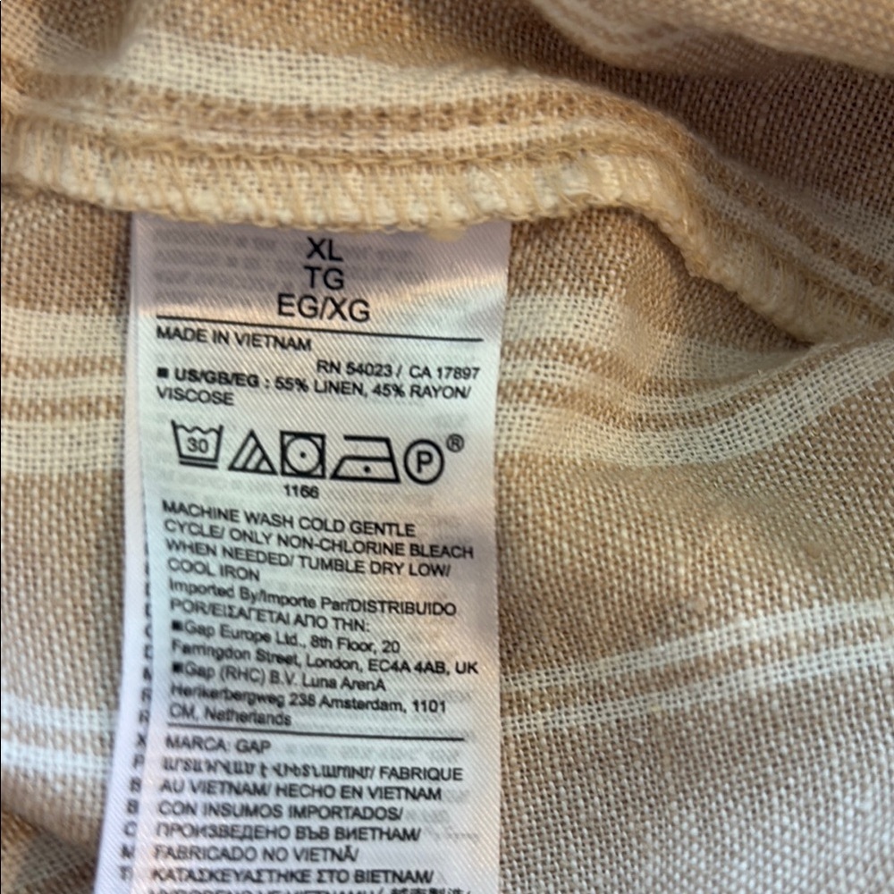 THE GAP.  linen blend wide leg pants - Picture 5 of 5